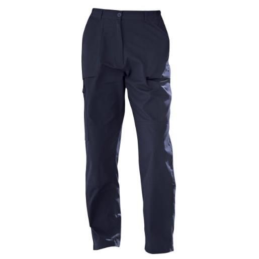Regatta pantaloni workwear new action donna multi tasca e idro repellente (gamba regolare) trousers, donna, black, 10