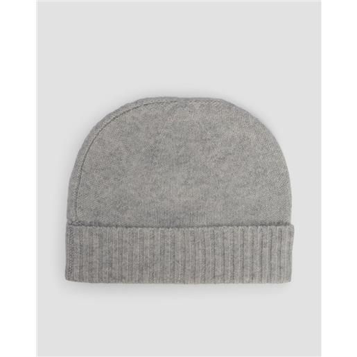 Allude berretto grigio chiaro in cashmere da donna Allude