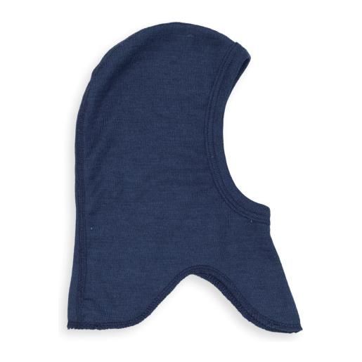 Engel passamontagna in lana seta -col. Blu marine