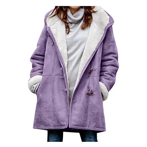 AMDOLE offerte giornaliere del giorno prime today only t-shirt plus camicetta da donna cappotto casual irregolare in lino allentato sizetanic cappotto da donna giacche da donna per l'autunno (marrone, 