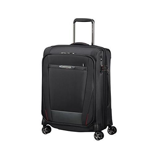 Samsonite pro-dlx 5 - spinner 55 cm expandable 40.5/51.5 l 3.2 kg bagaglio a mano, cm, 51.5 liters, nero (black)