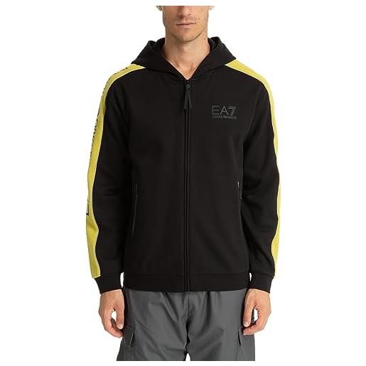 Emporio Armani ea7 felpa con cappuccio uomo nero m