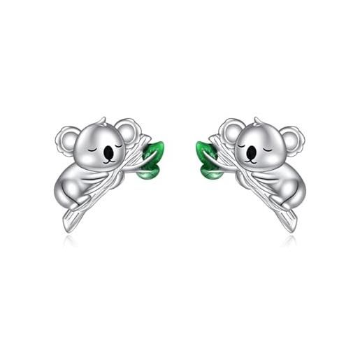 Orecchino Koala In Argento 925 E Zirconi – Jewels - Foto 4