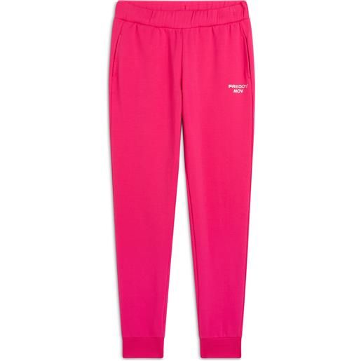 Freddy pantaloni sportivi da donna in felpa con fondo polsino