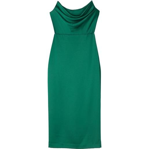 Alex Perry abito midi stile corsetto in reso - verde
