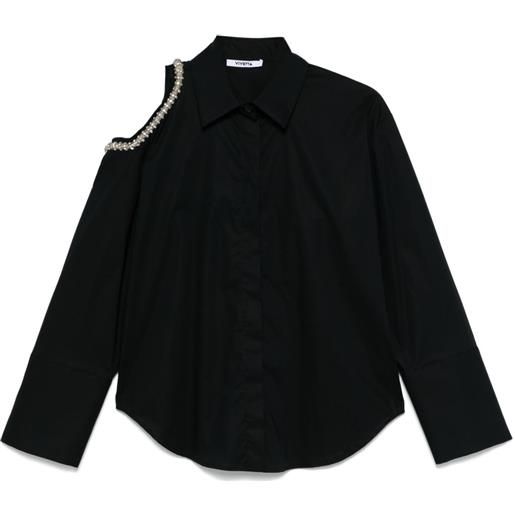 Vivetta camicia asimmetrica - nero