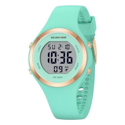 Findtime Orologio Sportivo Dual Time Uomo Donna – Analogico E Digitale, Cronometro, 5 ATM, Silicone - 2