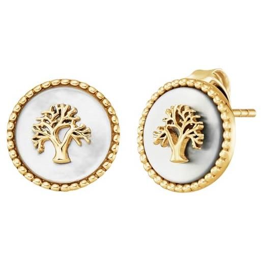 Laimons Orecchini A Pressione Donna Albero Della Vita – Argento Sterling 925 Ossidato – Gioiello Regalo