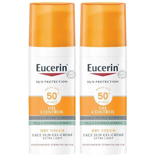 Beiersdorf SpA eucerin® oil control spf 50+ set da 2 2x50 ml gel solare
