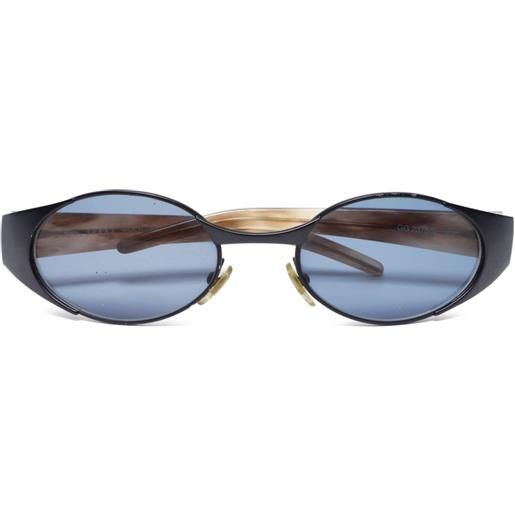 Gucci Pre-Owned - occhiali da sole ovali - donna - plastica - taglia unica - grigio