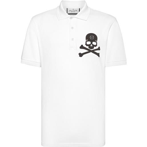Philipp Plein polo con stampa - bianco