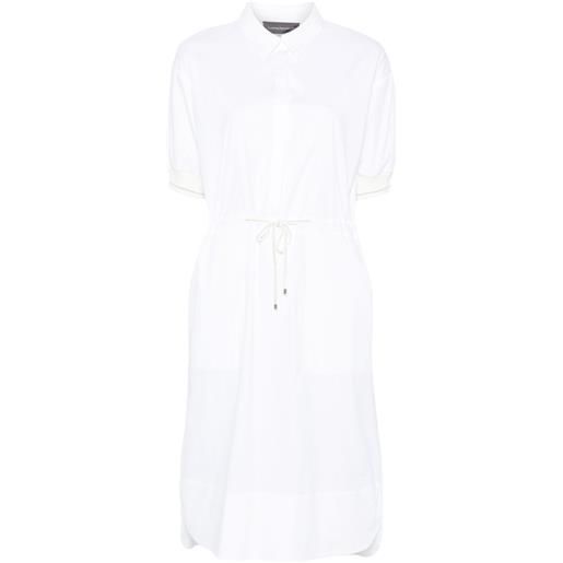 Lorena Antoniazzi chemisier gessato - bianco