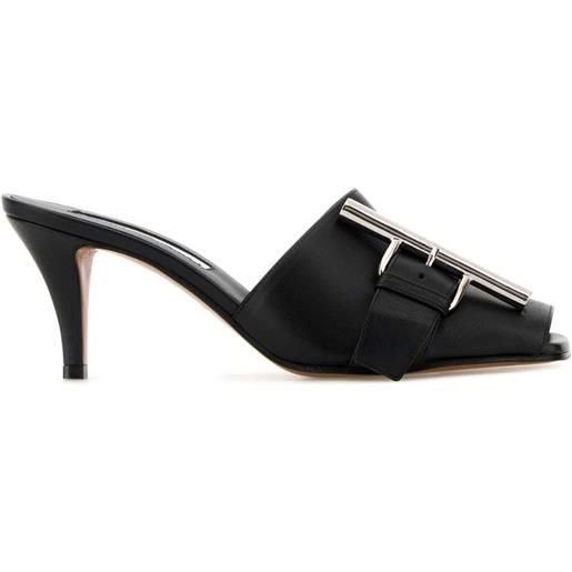 Alexander McQueen sandali in pelle 70mm - nero