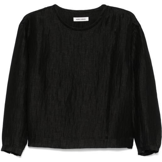 Henrik Vibskov blusa con apertura a goccia - nero
