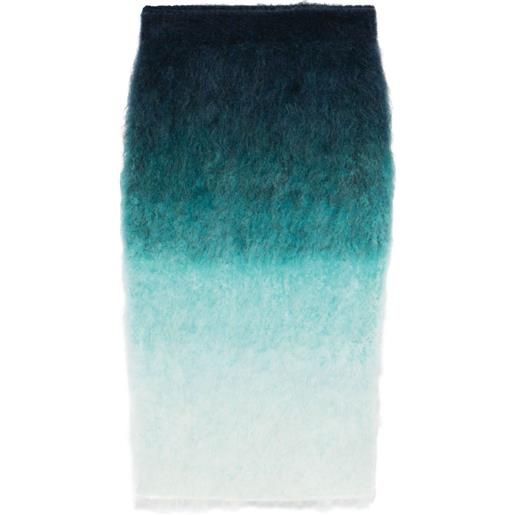 Casablanca gonna con effetto sfumato - blu