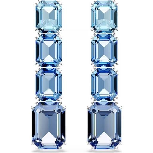 SWAROVSKI orecchini millenia blu, placcatura rodio 5696516
