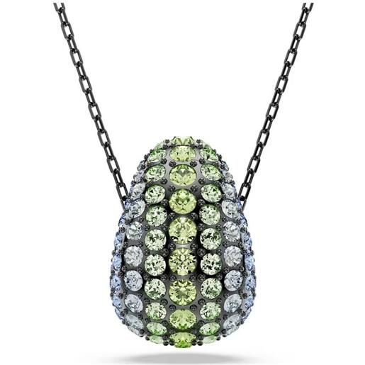 SWAROVSKI pendente sublima, taglio round verde
