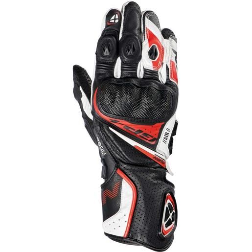 Ixon guanti moto sportivi estivi Ixon gp4 air nero bianco rosso