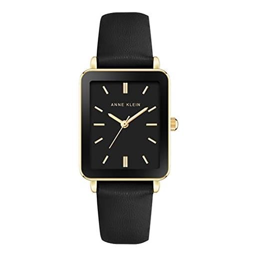 Anne Klein - orologio da polso da donna, ak/3702, oro nero