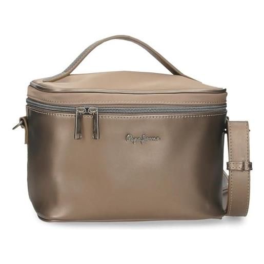 Pepe Jeans Bromley LDN Tracolla portatile nero 23 x 27 x 7 cm Poliestere con dettagli in finta pelle