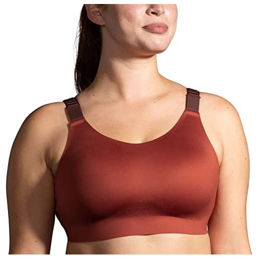 Brooks 350086639 dare scoopback run bra reggiseno sportivo donna copper/run raisin/ice blue taglia 032ab