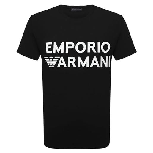 Emporio Armani maglietta uomo 211831 3r479, t-shirt manica corta, girocollo (nero, xl)