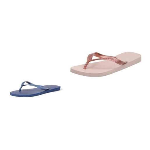 Havaianas infradito blu 37/38 eu + infradito rosa 37/38 eu