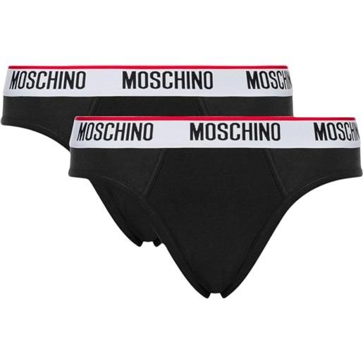 Moschino set di 2 slip con banda logo