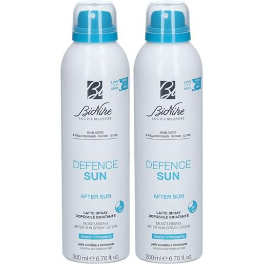 I.c.i.m. (Bionike) Internation bio. Nike defence sun latte spray doposole idratante set da 2 2x200 ml