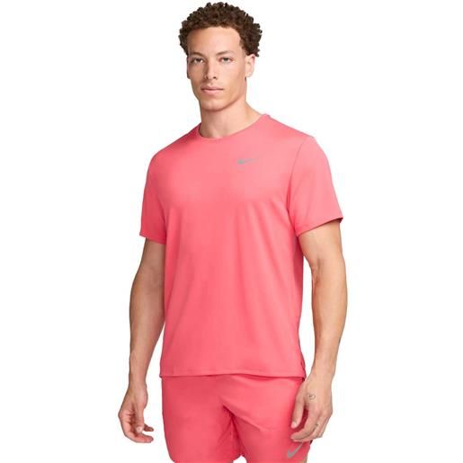 Nike t-shirt miler uomo rosa