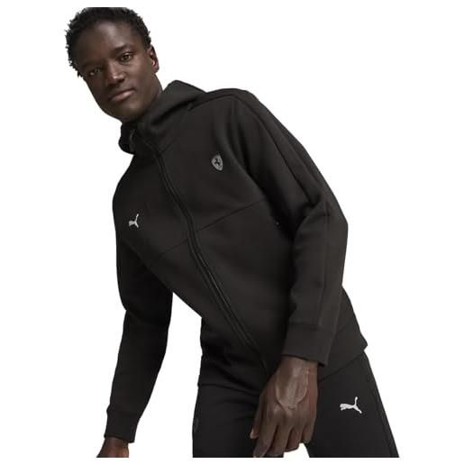 PUMA felpa con cappuccio stile scuderia ferrari da uomo l black