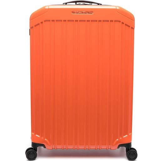 PIQUADRO borsone spinner con zip - arancione