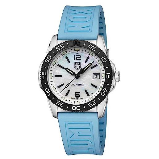 Luminox Orologio analogico al quarzo da donna con cinturino in gomma XL.1961, Nero, cinghia