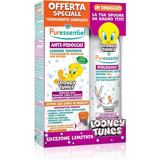 Puressentiel cofanetto antipidocchi warner lozione 100ml + shampoo pouxdoux bio 200ml