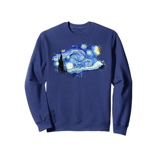 Smooth HQ van gogh notte stellata famosi classici arte design elegante felpa