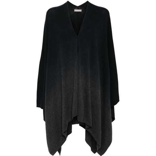 N.Peal mantella con effetto sfumato - blu