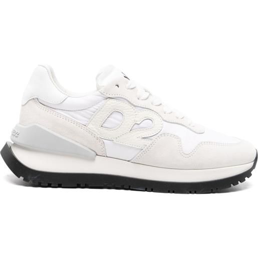 DSQUARED2 sneakers con applicazione - bianco