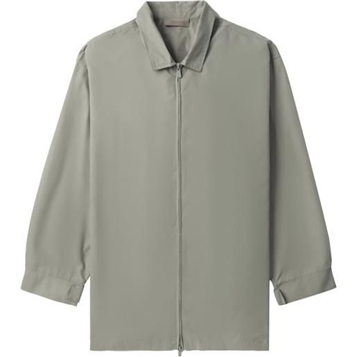 FEAR OF GOD ESSENTIALS logo-patch jacket - grigio