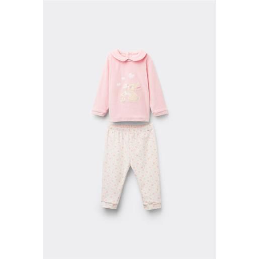 Tezenis tutina spezzata bebè in ciniglia cotone pesante rosa