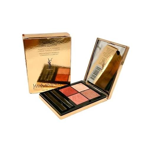 YVES SAINT LAURENT ysl couture mini clutch 500 con 4 ombretti per occhi, tonalità marroni