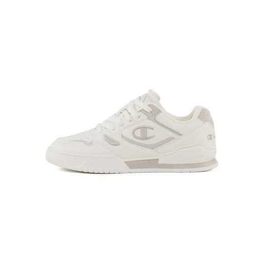 Champion 3 point tech w low, sneakers donna, off white/tortora (ww015), 39 eu