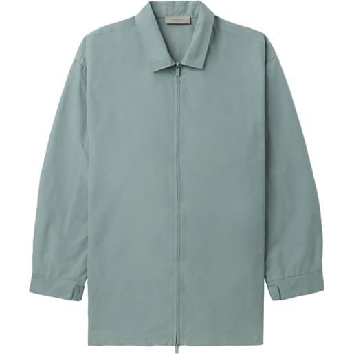 FEAR OF GOD ESSENTIALS barn logo-appliqué jacket - blu