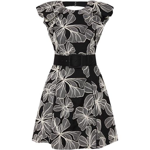 Rebecca Vallance abito corto amira - nero