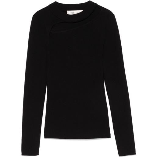 DVF Diane von Furstenberg maglione barton - nero