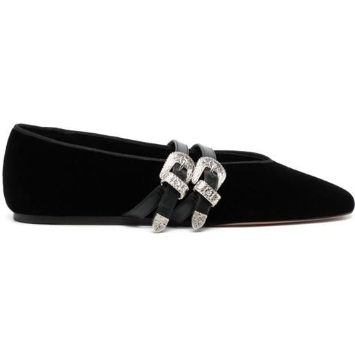 Le Monde Beryl slippers claudia con fibbia - nero