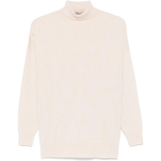 D.Exterior maglione a rombi - toni neutri
