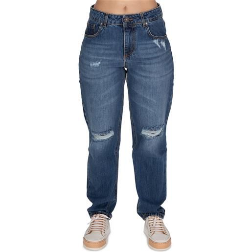 GOD SAVE DENIM | jeans margherita slim cropped blu