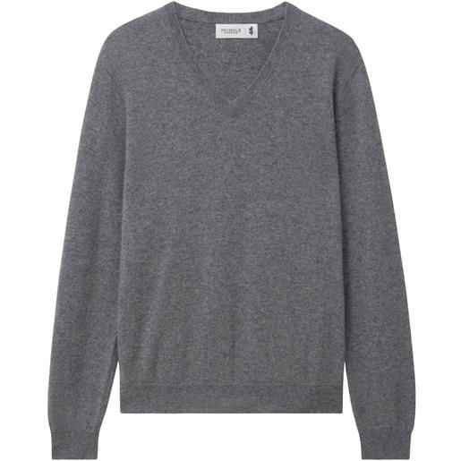Pringle of Scotland maglione con scollo a v - grigio