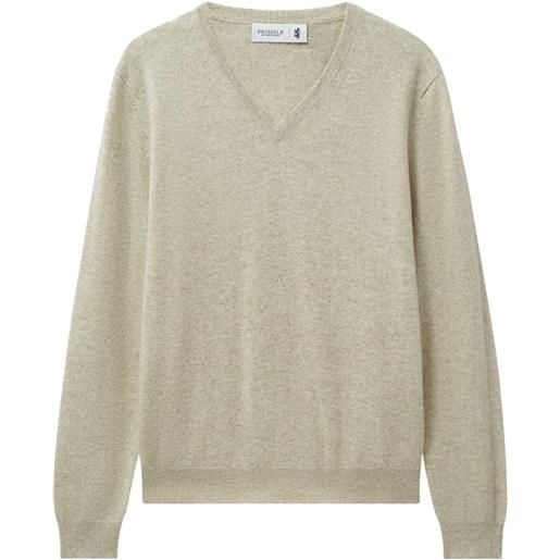 Pringle of Scotland maglione con scollo a v - toni neutri