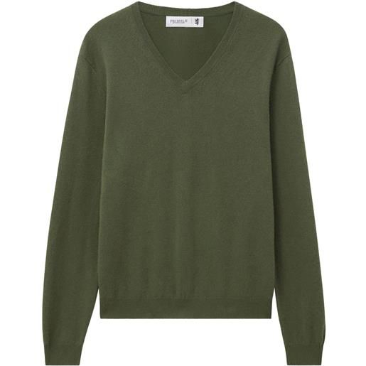 Pringle of Scotland maglione con scollo a v - verde